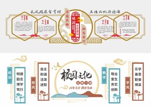 形象墙模板  校园文化墙