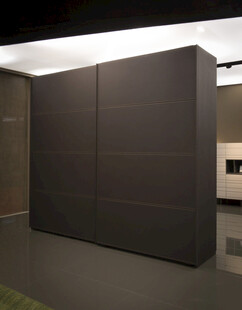 现代简约风格黑色大衣柜