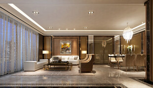 豪华现代风格卧室室内设计