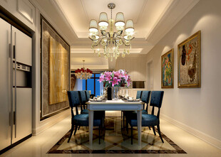 现代简约风餐厅室内景致