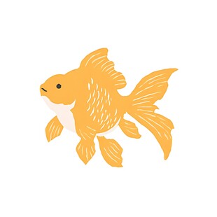 可爱金鱼插画