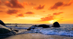 海边日落美景
