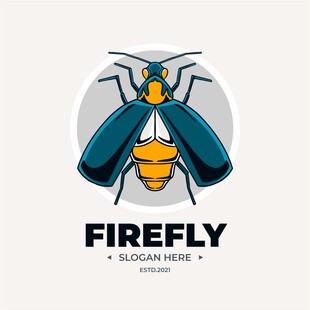 萤火虫标志设计