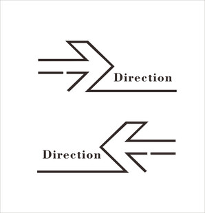 双向箭头指示方向图标