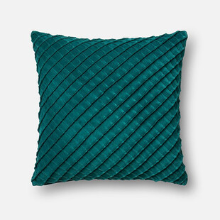 翠绿编织纹理抱枕