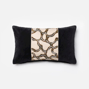 链条装饰长方形抱枕