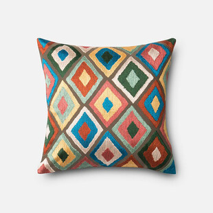 多彩几何图案抱枕