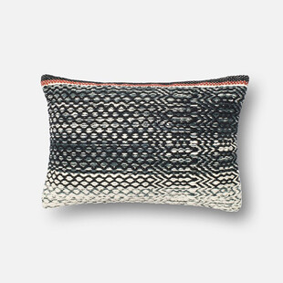 黑白渐变编织抱枕