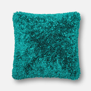 翠绿毛绒方形抱枕