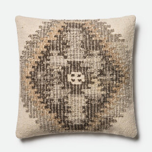 几何图案米色抱枕