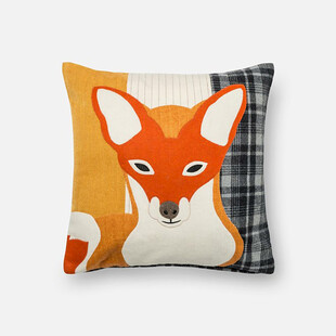 狐狸图案抱枕