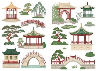 中式古典园林建筑元素集