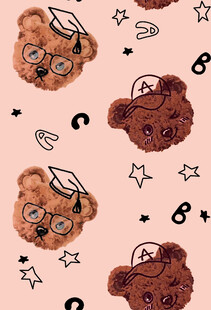 可爱小熊图案背景设计