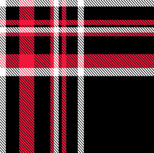 红黑格纹织物图案