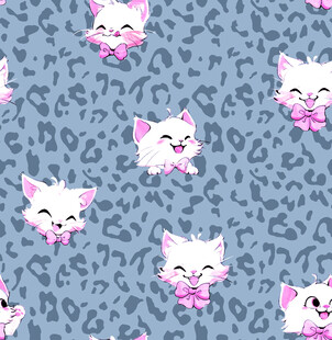 可爱猫咪图案背景设计