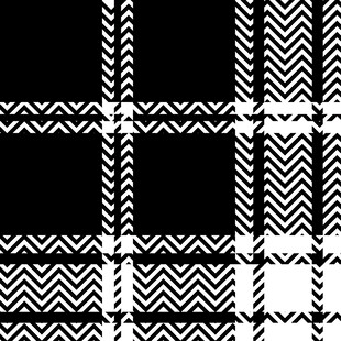 黑白格纹图案设计