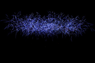 蓝色粒子特效背景图