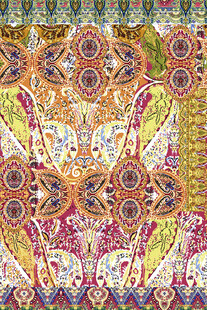 多彩民族风几何花纹图案