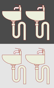 双洗手盆下水管道