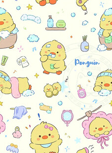 小鸭 卡通 图案