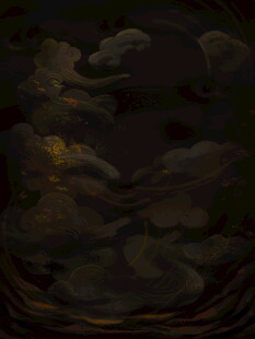 神秘夜空下的奇幻景象
