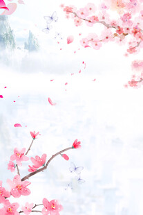 春日烂漫樱花绽放图景