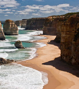 壮丽海岸风景海浪拍岸
