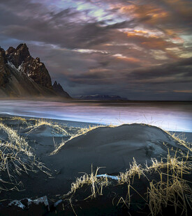 壮丽海岸黄昏美景