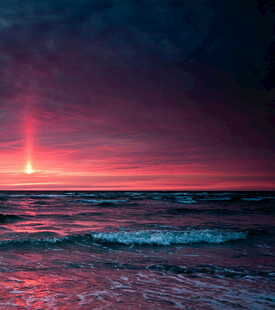 海上绚丽日出美景