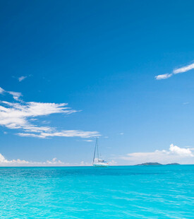碧海蓝天的美丽海景
