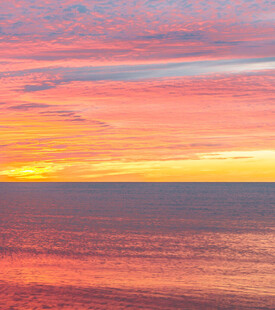 海上绚丽日落美景
