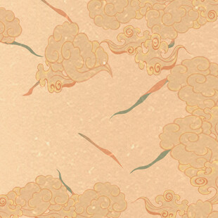 中式古风祥云游鱼纹理图