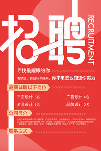 企业招聘海报 诚邀精英加入
