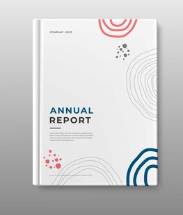 简约风年度报告封面设计
