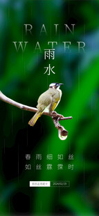 枝头栖息的小鸟