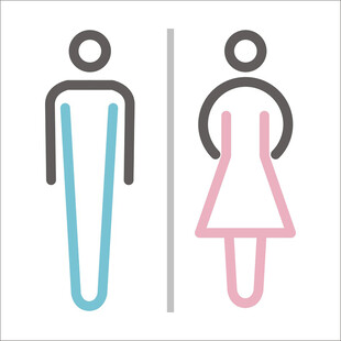男女卫生间标识图案