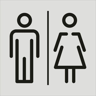 男女卫生间标识