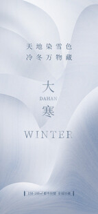 冬日大雪节气海报