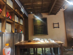 复古风室内木质桌场景