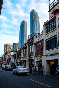 厦门城市风光民居骑楼地标建筑