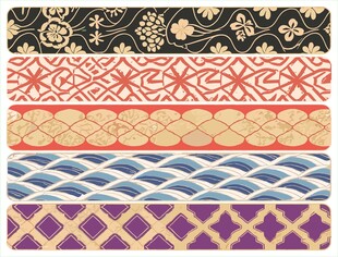 多彩民族风花纹图案集合