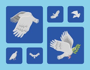 鸽子图案集合