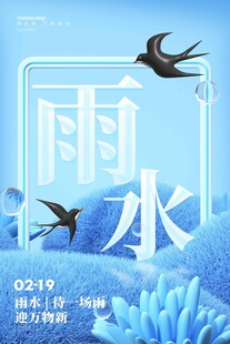 雨水海报