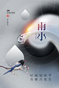 雨水海报 