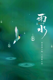 雨水海报 