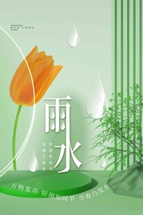 雨水海报 