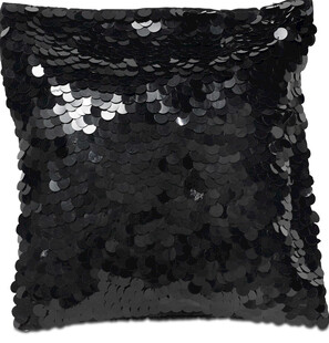 黑色亮片装饰抱枕