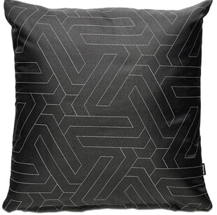 几何图案黑色抱枕