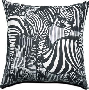 斑马图案抱枕