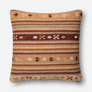 复古条纹图案抱枕